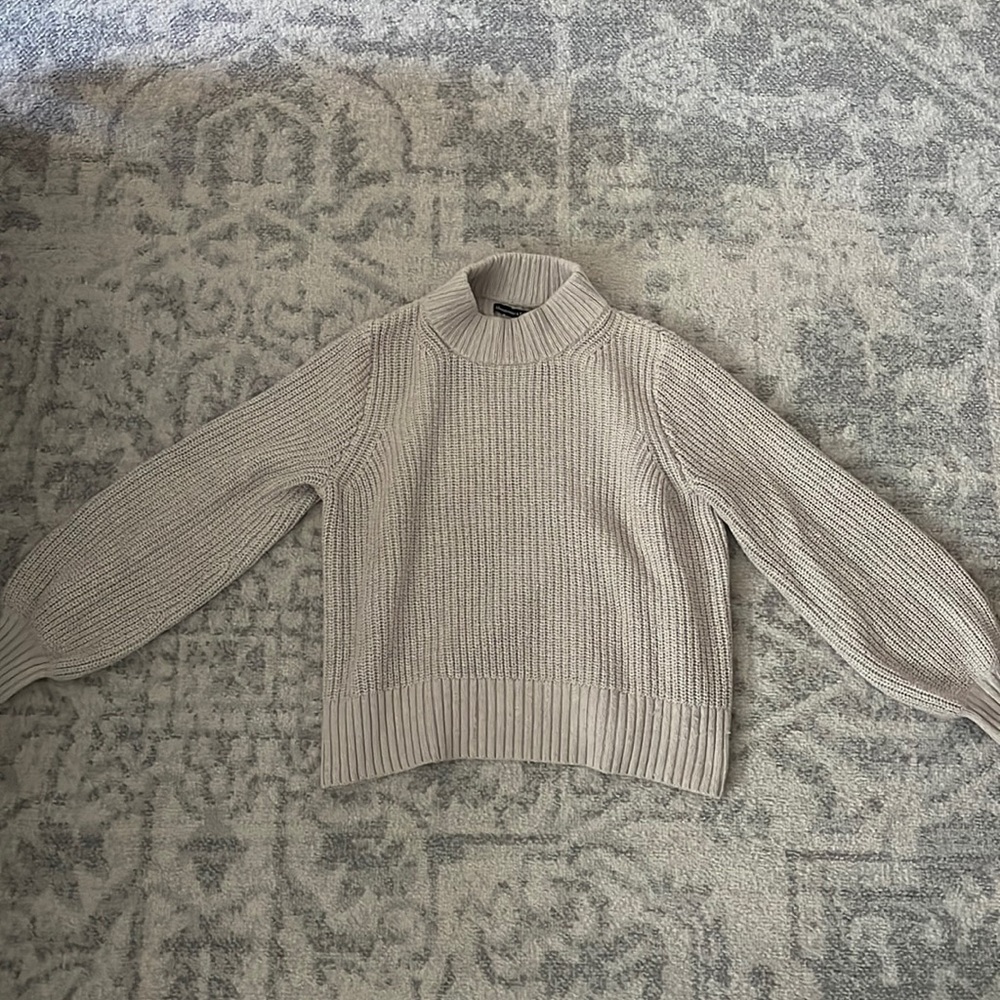 Abercrombie chunky balloon sleeve sweater